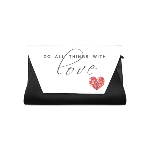 RED HEART WIREFRAME Clutch Bag (Model 1630)