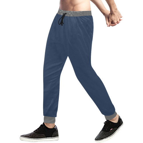 Blue Joggers Men's All Over Print Sweatpants (Model L11)