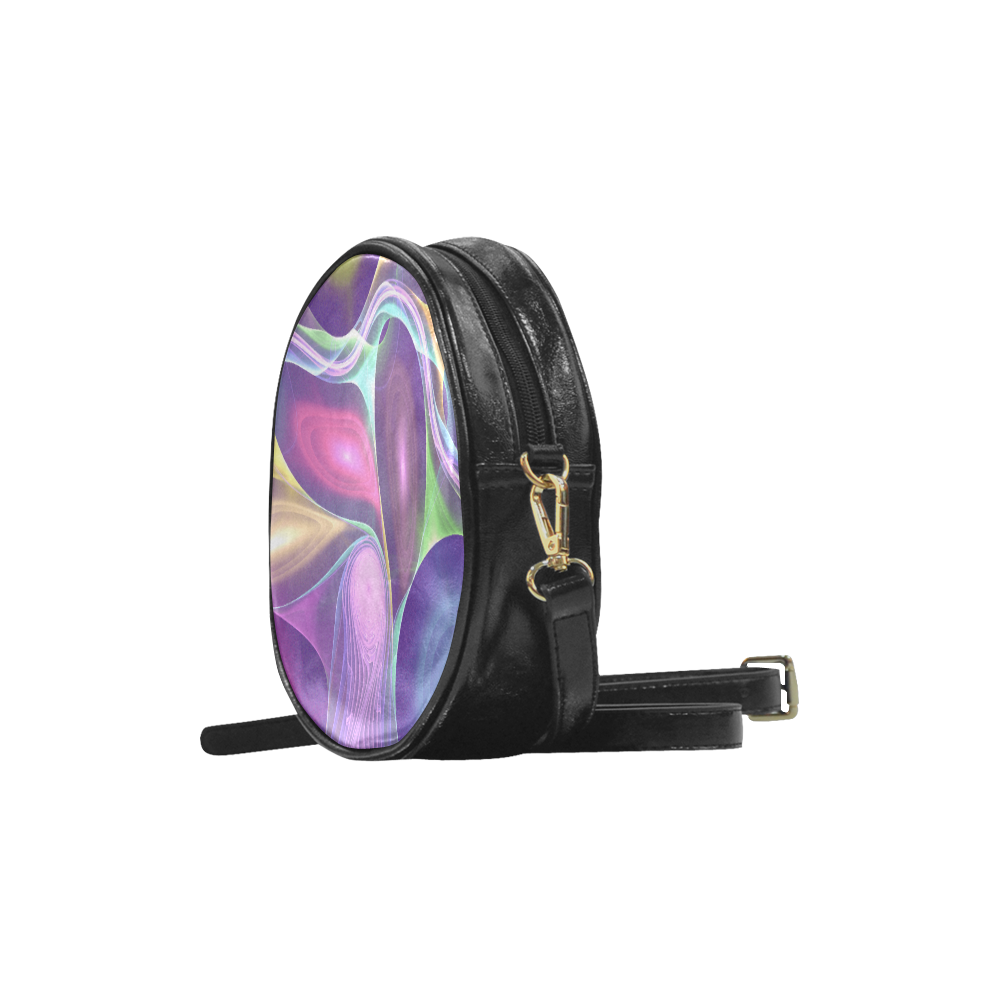 COLORFUL CONFUSION Round Sling Bag (Model 1647)