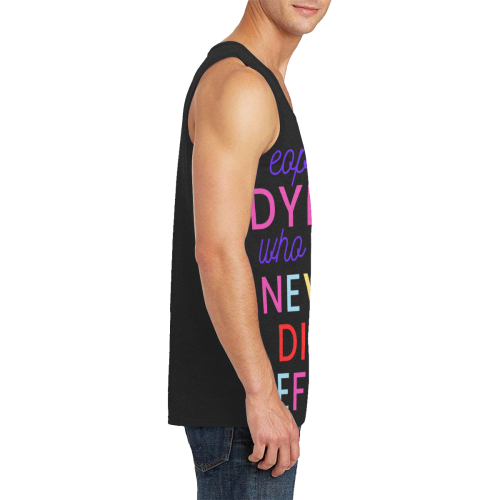 Trump PEOPLE ARE DYING WHO HAVE NEVER DIED BEFORE Men's All Over Print Tank Top (Model T57)