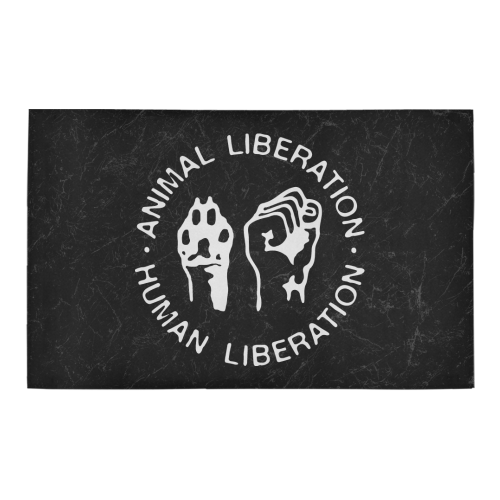Animal Liberation, Human Liberation Bath Rug 20''x 32''