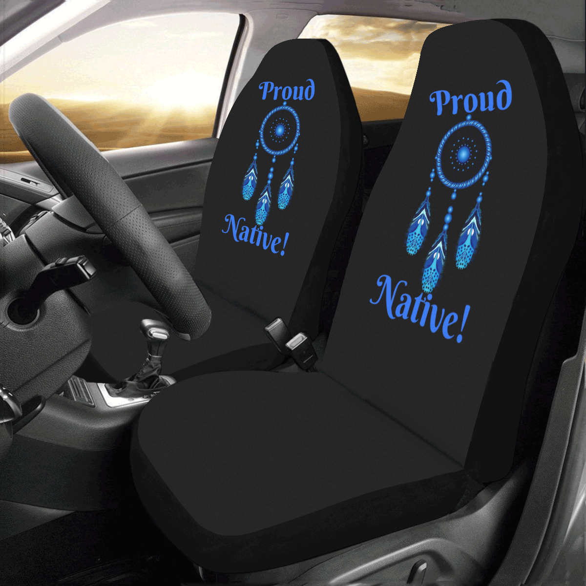 Proud Native Dreamcatcher Car Seat Covers (Set of 2)