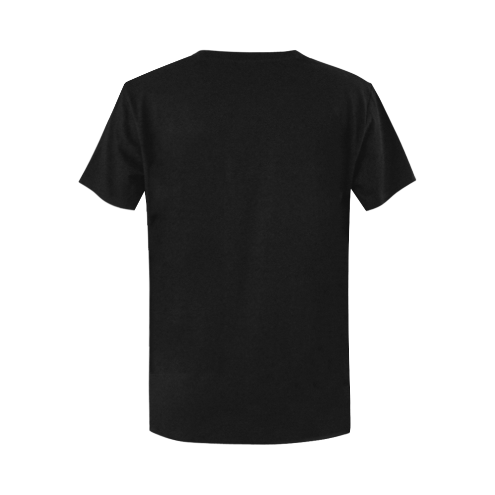 CAMISETA MUJER NEGRA DEROMERO.COM Women's T-Shirt in USA Size (Two Sides Printing)