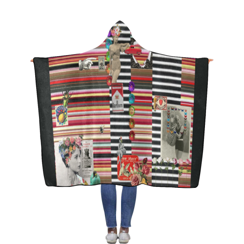 The Corner Shop Flannel Hooded Blanket 56''x80''