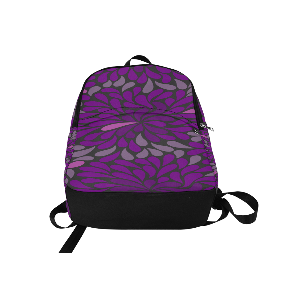 Purple drops 5 Fabric Backpack for Adult (Model 1659)