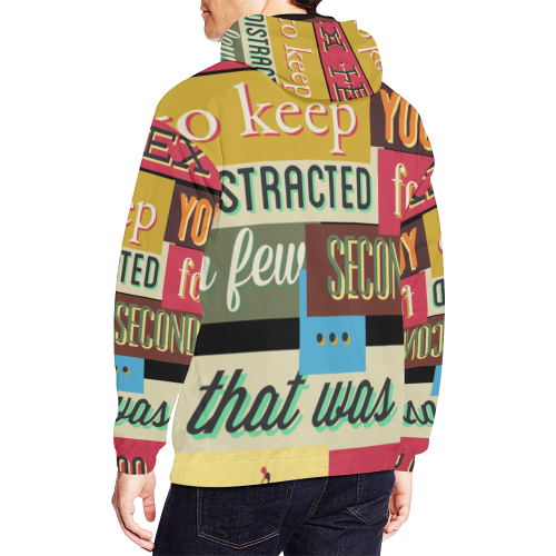 This is All Over Print Hoodie for Men (USA Size) (Model H13)