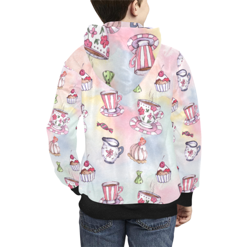 Coffee and sweeets Kids' All Over Print Hoodie (Model H38)