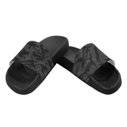 Tiger stripe night Men's Slide Sandals (Model 057)