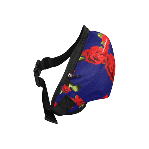 Fairlings Delight's Floral Luxury Collection- Red Rose Fanny Pack/Large 53086a9 Fanny Pack/Large (Model 1676)
