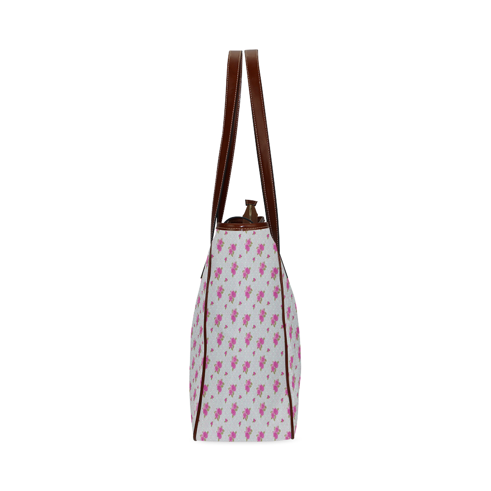 Roses and Pattern 1B by JamColors Classic Tote Bag (Model 1644)