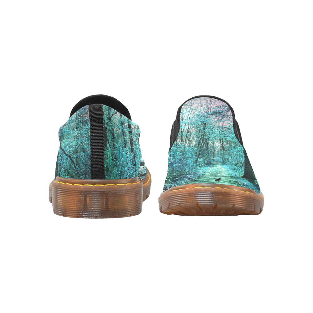 blue forest Martin Women's Slip-On Loafer/Large Size (Model 12031)