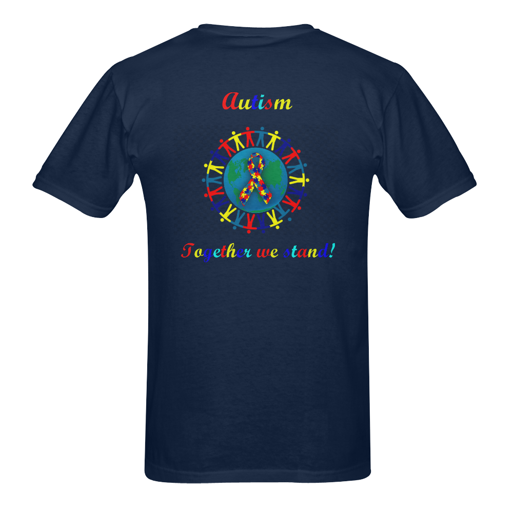 Autism Men's T-Shirt in USA Size (Two Sides Printing)