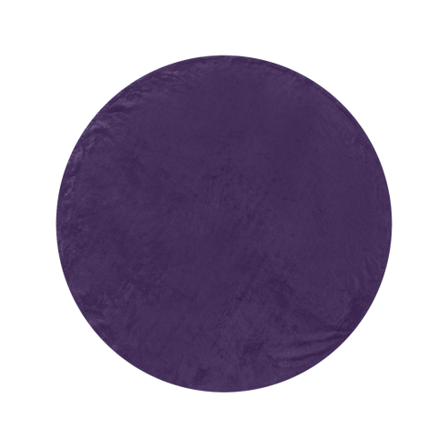 color Russian violet Circular Ultra-Soft Micro Fleece Blanket 60"