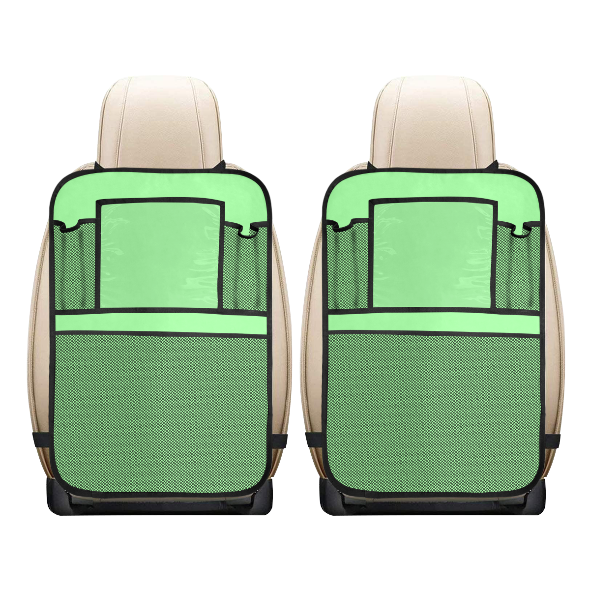 color pale green Car Seat Back Organizer (2-Pack)