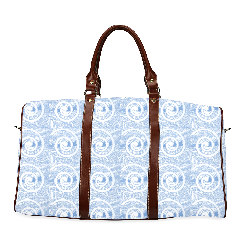 Sufer Blue Swirls Waterproof Travel Bag/Small (Model 1639)