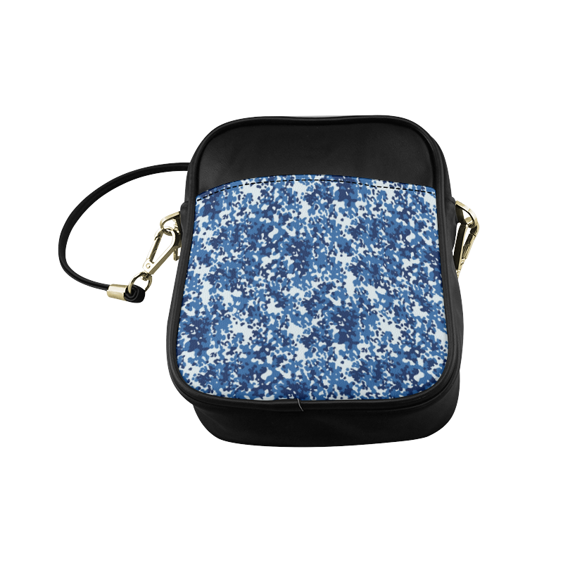Digital Blue Camouflage Sling Bag (Model 1627)