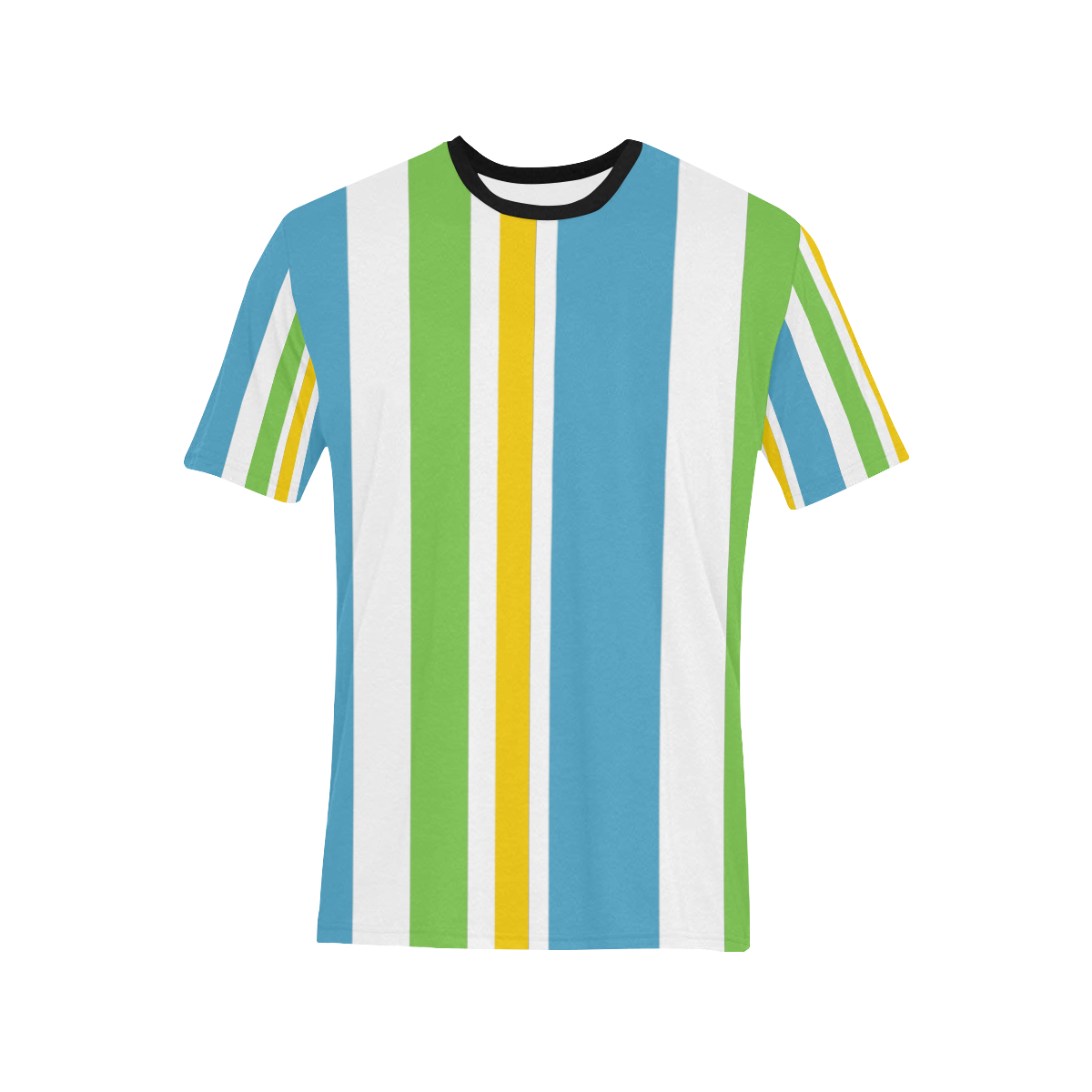 just stripes Men's All Over Print T-Shirt (Solid Color Neck) (Model T63)