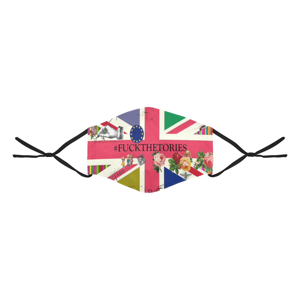 Union Jack and Jane 3D Mouth Mask with Drawstring (Pack of 3) (Model M04)