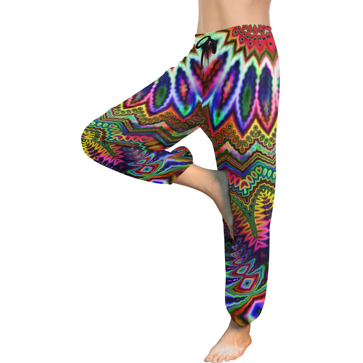 Free Spirit Acid Rainbow Women's All Over Print Harem Pants (Model L18)