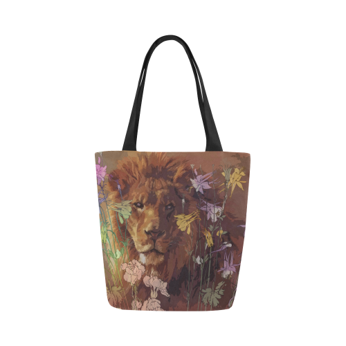 African lion Canvas Tote Bag (Model 1657)