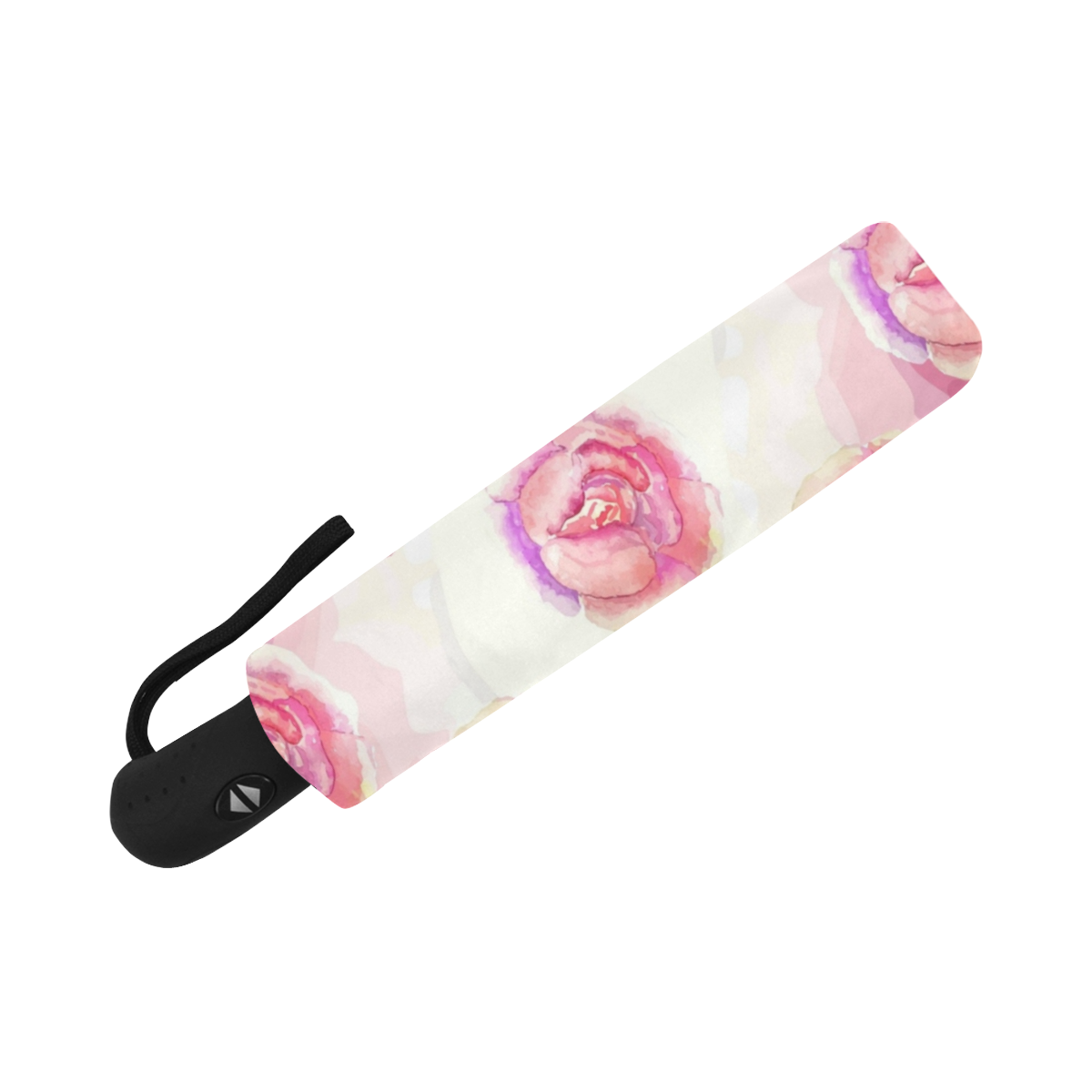 Pink Flowers Anti-UV Auto-Foldable Umbrella (Underside Printing) (U06)