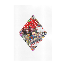 Diamond Playing Card Shape - Las Vegas Icons Art Print 19‘’x28‘’
