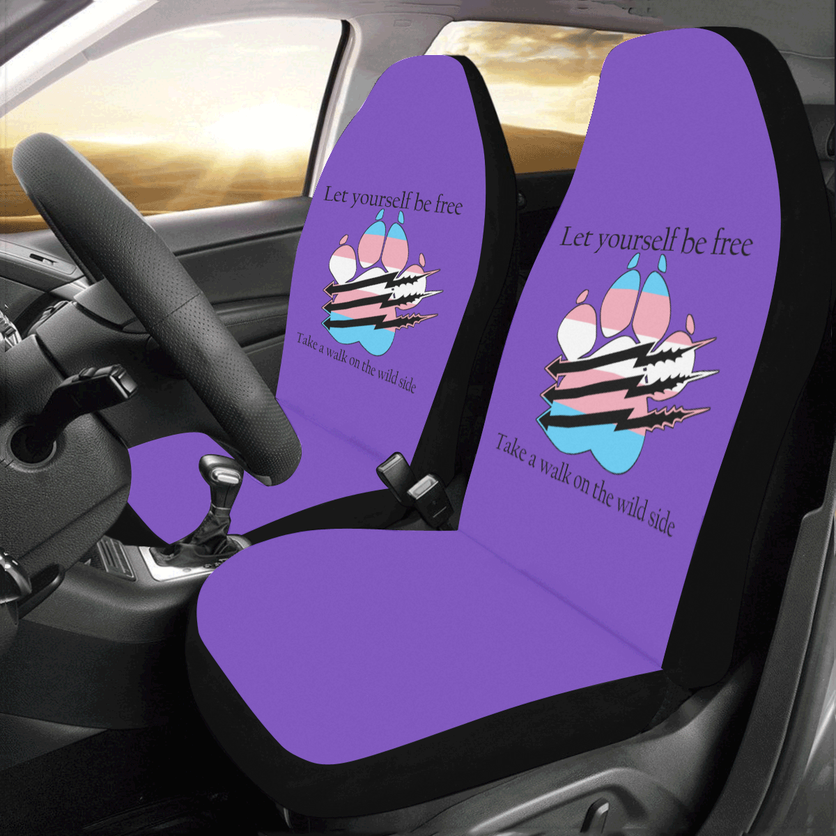 Trans Pride Car Seat Covers (Set of 2)