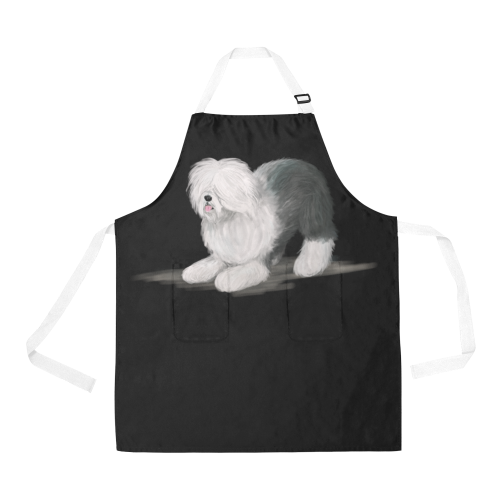 SHEEPDOG PLAYING All Over Print Apron