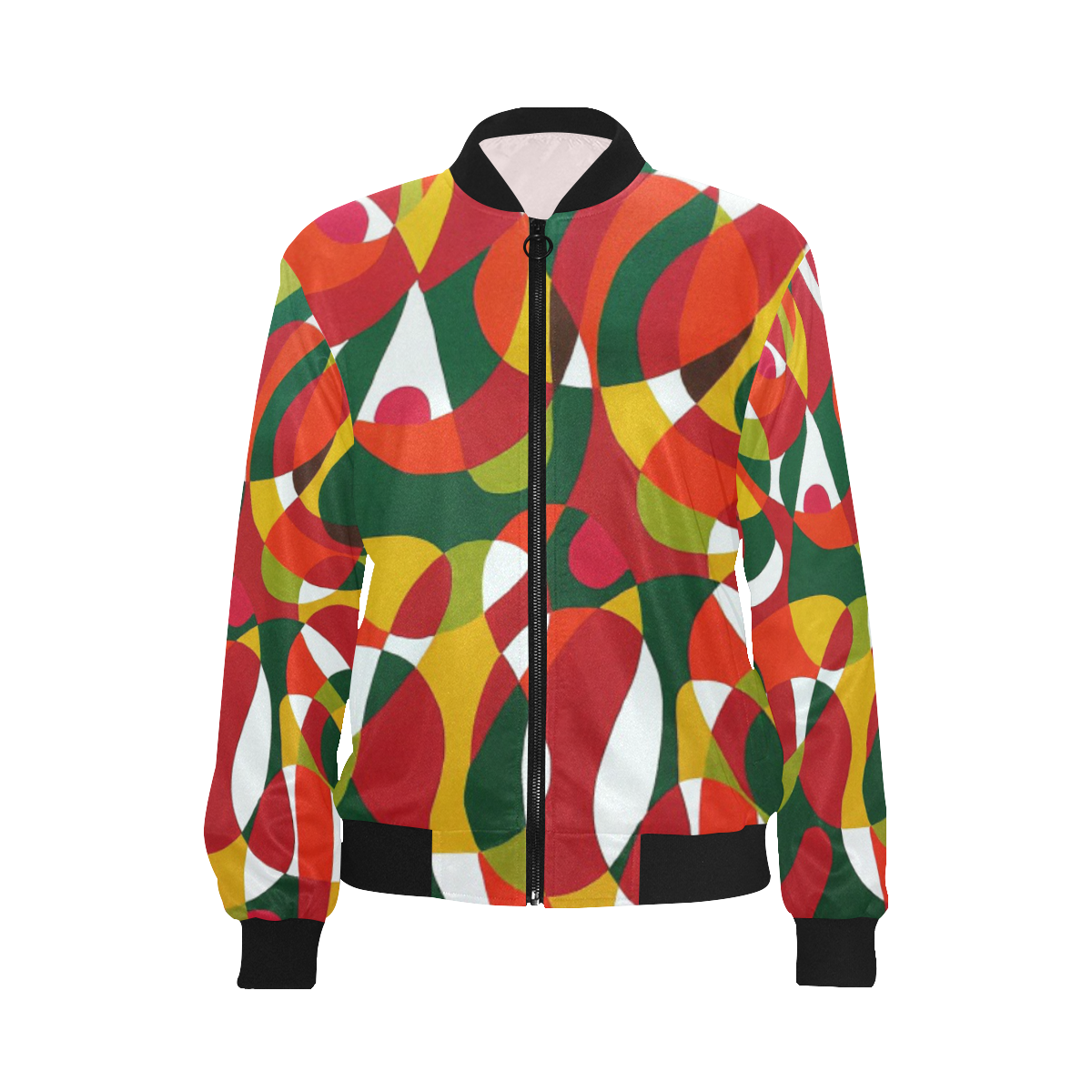 Vita All Over Print Bomber Jacket for Women (Model H36)