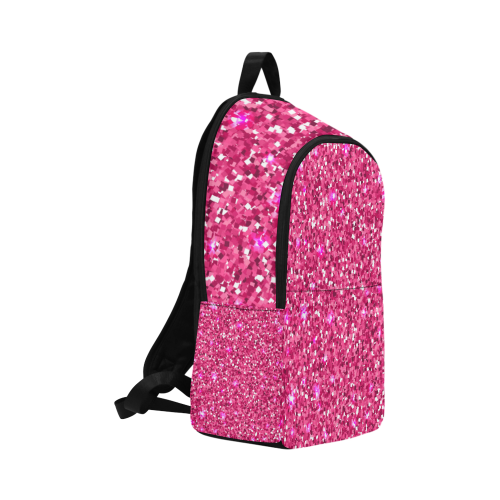 pink glitter Fabric Backpack for Adult (Model 1659)
