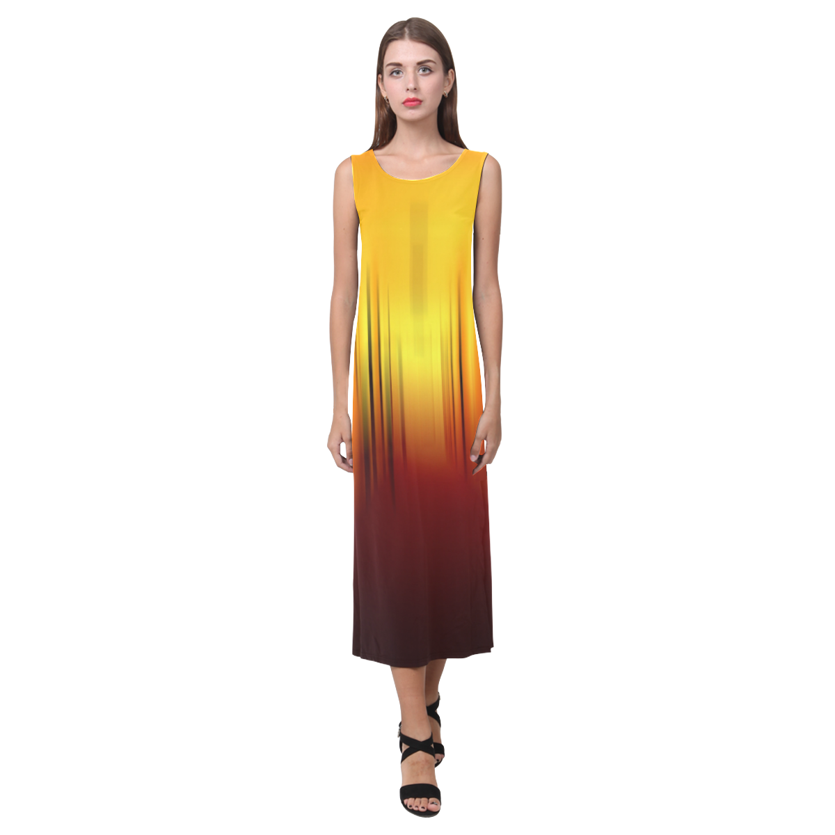 Lines Phaedra Sleeveless Open Fork Long Dress (Model D08)