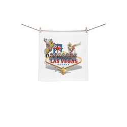 Las Vegas Welcome Sign Square Towel 13“x13”