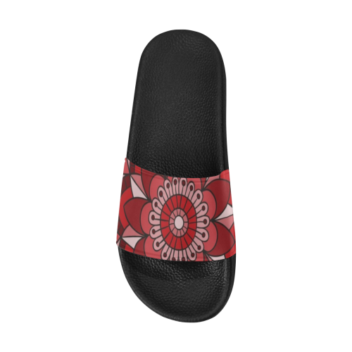 MANDALA HIBISCUS BEAUTY Men's Slide Sandals/Large Size (Model 057)