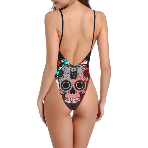 SKULL CULT SEXY III Sexy Low Back One-Piece Swimsuit (Model S09)