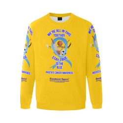 Prostate Cancer Awareness Sweatshirt Men's Oversized Fleece Crew Sweatshirt (Model H18)