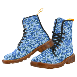 Woodland Blue Camouflage Martin Boots For Women Model 1203H