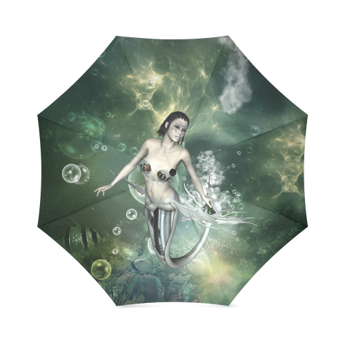 Awesome mermaid in the deep ocean Foldable Umbrella (Model U01)