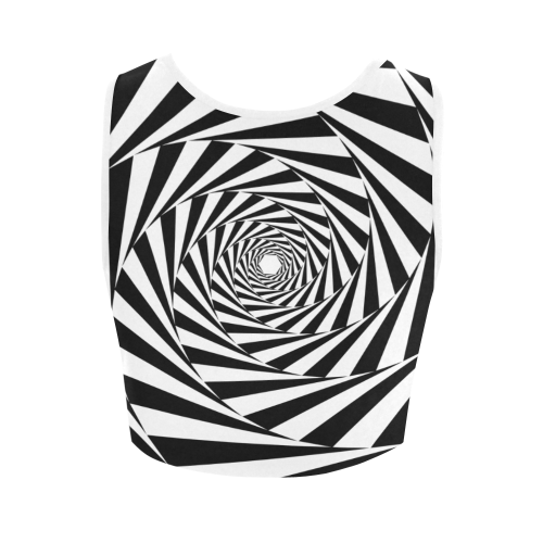 Spiral Women's Crop Top (Model T42)