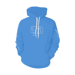 AYA HD BLUE1 All Over Print Hoodie for Men/Large Size (USA Size) (Model H13)