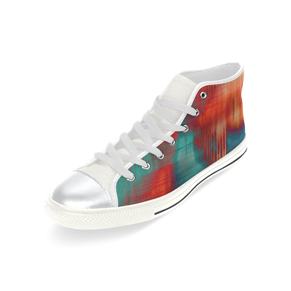 lines High Top Canvas Shoes for Kid (Model 017)