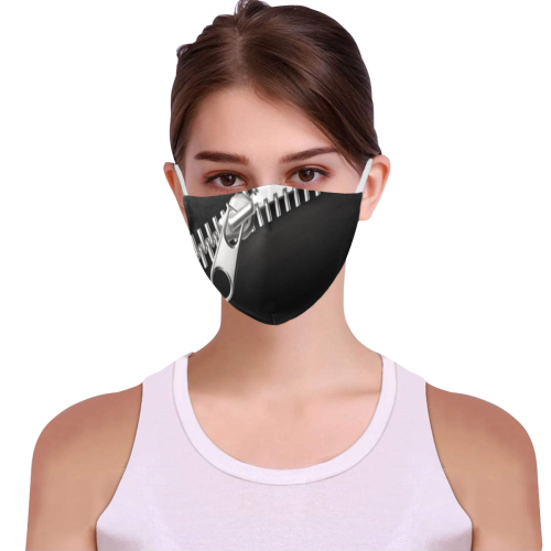 ZIPPER FOUR 3D Mouth Mask with Drawstring (30 Filters Included) (Model M04) (Non-medical Products)