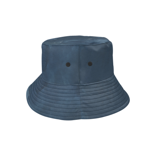 Blue Ink All Over Print Bucket Hat for Men