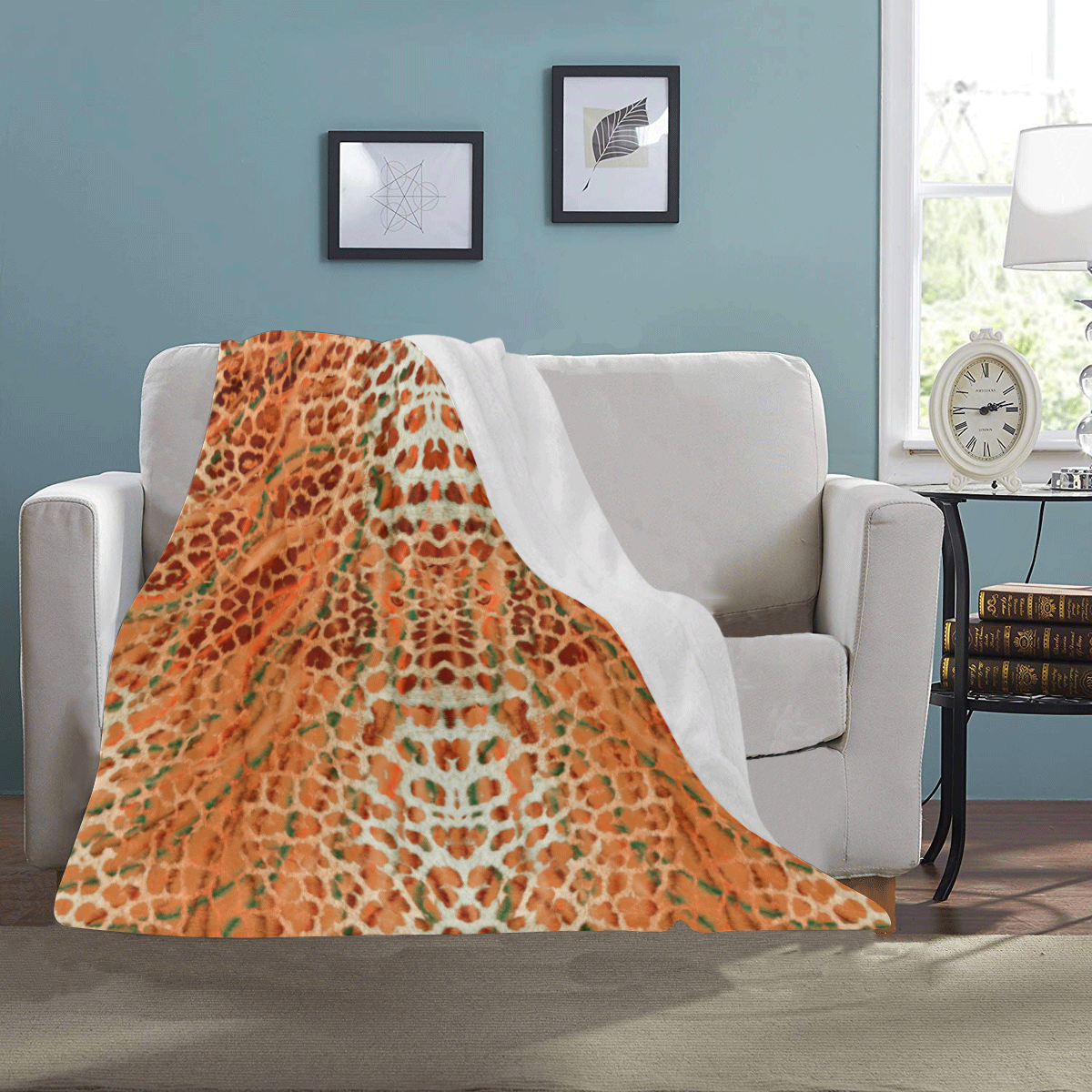 leopard 12 brown Ultra-Soft Micro Fleece Blanket 40"x50"