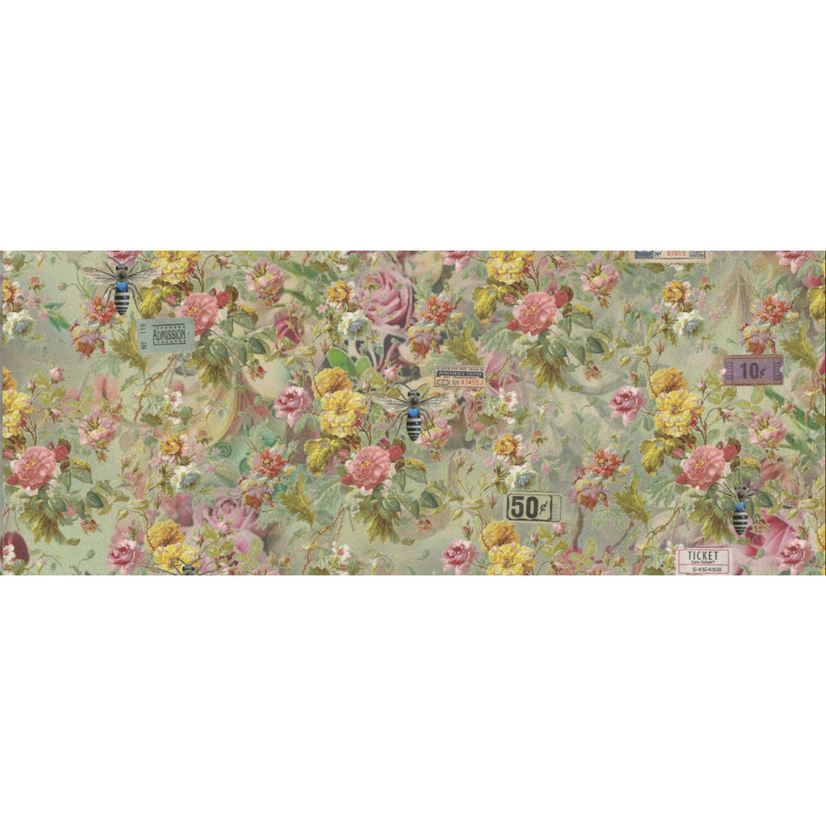 Flower Festival Gift Wrapping Paper 58"x 23" (5 Rolls)