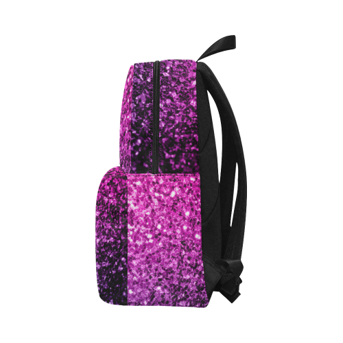 Beautiful Purple Pink Ombre glitter sparkles Unisex Classic Backpack (Model 1673)