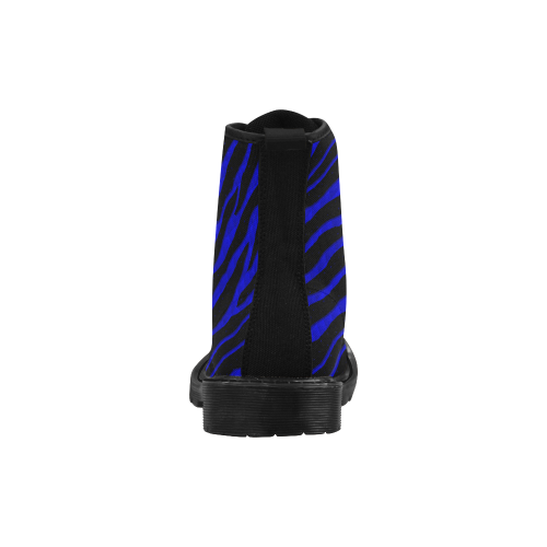 Ripped SpaceTime Stripes - Blue Martin Boots for Men (Black) (Model 1203H)
