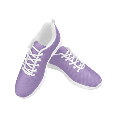 Lavender Women's Breathable Running Shoes (Model 055)