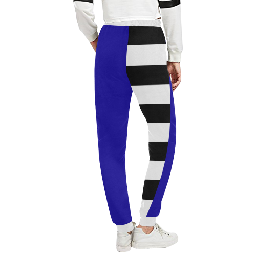 Blue and Stripes Mixed Print Unisex All Over Print Sweatpants (Model L11)