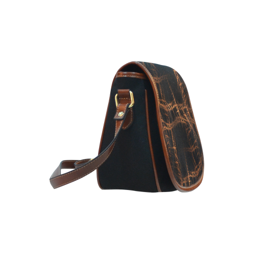 Trapped Saddle Bag/Small (Model 1649)(Flap Customization)