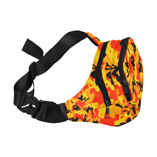 space virginz camo orange bag Fanny Pack/Small (Model 1677)